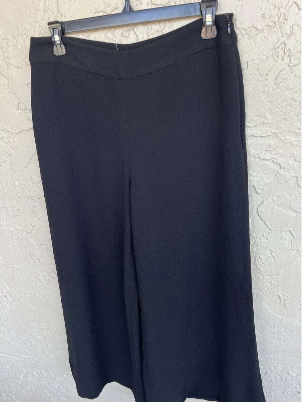 Madewell Womens Black Crepe Cropped Wide Leg Pants Size 6 30/24”